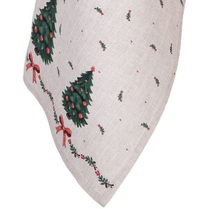 Paño de cocina Clayre & Eef TCH42 50x70 cm Beige, Verde, Rojo