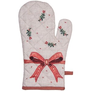 Guante de horno Clayre & Eef TCH44 18x30 cm Beige,...
