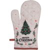 Guante de horno Clayre & Eef TCH44 18x30 cm Beige, Verde, Rojo