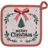 Manopla de cocina Clayre & Eef TCH45 20x20 cm Beige Verde Rojo