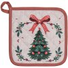 Manopla de cocina Clayre & Eef TCH45 20x20 cm Beige Verde Rojo