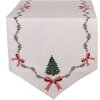 Camino de mesa Clayre & Eef TCH65 50x160 cm Beige, Verde, Rojo