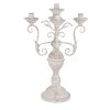 Candelabro Clayre & Eef 5Y1291 Ø 29x58 cm Blanco