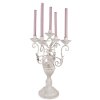 Candelabro Clayre & Eef 5Y1291 Ø 29x58 cm Blanco
