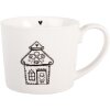 Taza Clayre & Eef 6CEMU0185 Blanco/Negro 12x8x7 cm 275 ml