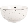 Clayre & Eef BHSBO0002 Cuenco Ø 14x7 cm 500 ml Blanco Negro