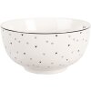 Clayre & Eef BHSBO0002 Cuenco Ø 14x7 cm 500 ml Blanco Negro