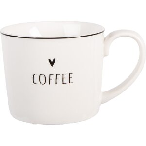 Taza Clayre & Eef BHSMU0002 12x8x7 cm Blanco y Negro...