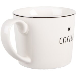 Taza Clayre & Eef BHSMU0002 12x8x7 cm Blanco y Negro...