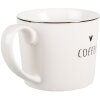 Taza Clayre & Eef BHSMU0002 12x8x7 cm Blanco y Negro / 275 ml