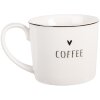 Taza Clayre & Eef BHSMU0002 12x8x7 cm Blanco y Negro / 275 ml