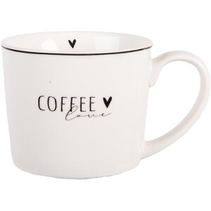 Taza Clayre & Eef BHSMU0003 12x8x7 cm Blanco y Negro...