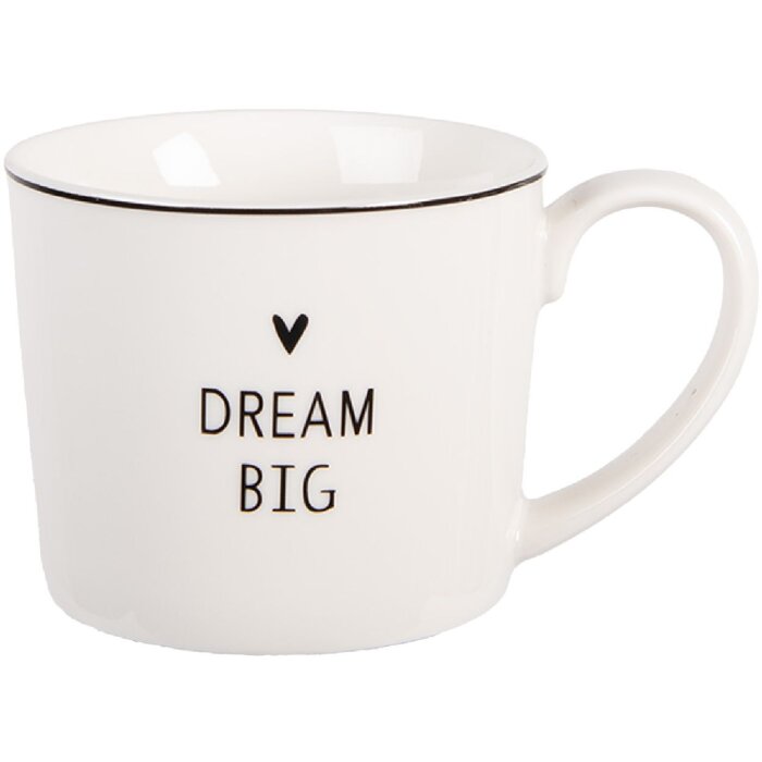 Taza Clayre & Eef BHSMU0004 12x8x7 cm 275 ml Blanco Negro