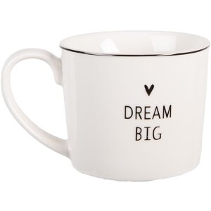 Taza Clayre & Eef BHSMU0004 12x8x7 cm 275 ml Blanco Negro