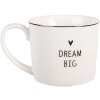 Taza Clayre & Eef BHSMU0004 12x8x7 cm 275 ml Blanco Negro