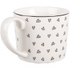 Taza Clayre & Eef BHSMU0005 12x8x7 cm Blanco y Negro 275 ml