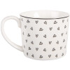 Taza Clayre & Eef BHSMU0005 12x8x7 cm Blanco y Negro 275 ml