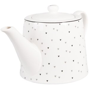Tetera de porcelana Clayre & Eef BHSTE 23x14x14 cm...