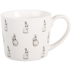 Taza Clayre & Eef BNSMU 12x8x7 cm 275 ml Blanco Negro...