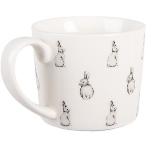 Taza Clayre & Eef BNSMU 12x8x7 cm 275 ml Blanco Negro...