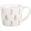 Taza Clayre & Eef BNSMU 12x8x7 cm 275 ml Blanco Negro Porcelana