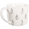 Taza Clayre & Eef BNSMU 12x8x7 cm 275 ml Blanco Negro Porcelana