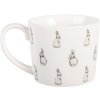 Taza Clayre & Eef BNSMU 12x8x7 cm 275 ml Blanco Negro Porcelana