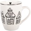 Taza Clayre & Eef GBBMU 12x8x10 cm Beige y Negro