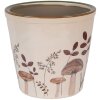 Maceta decorativa Clayre & Eef 6CELFJ0001XL Ø 21x20 cm Beige Marrón