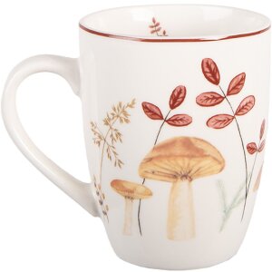 Taza Clayre & Eef LFJMU 12x8x10 cm Beige y Marrón 350 ml