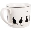 Taza Clayre & Eef PWSMU0001 12x8x7 cm / 275 ml Blanco Negro