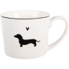 Taza Clayre & Eef PWSMU0002 12x8x7 cm / 275 ml Blanco Negro
