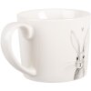 Taza Clayre & Eef RUBMU 12x8x7 cm Blanco y Gris 275 ml