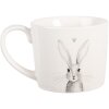 Taza Clayre & Eef RUBMU 12x8x7 cm Blanco y Gris 275 ml