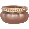 Candelabro Clayre & Eef 6GL5212 Rosa Oro Ø 6x4 cm
