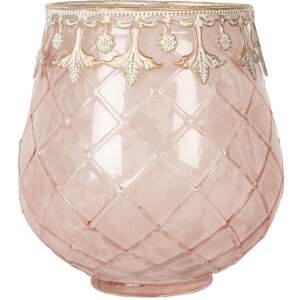 Candelabro Clayre & Eef 6GL5221 Rosa Dorado Ø...