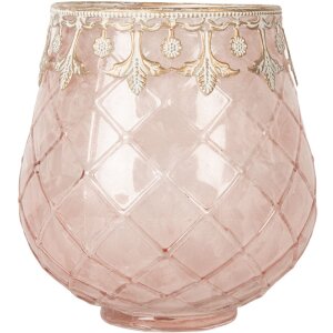 Candelabro Clayre & Eef 6GL5221 Rosa Dorado Ø...
