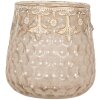 Portavelas Clayre & Eef 6GL5225 Ø 10x10 cm Rosa