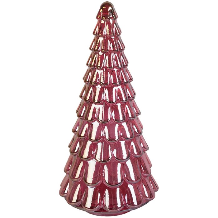Decoración de Navidad Árbol Clayre & Eef 6GL5327 Rosa Ø 16x33 cm