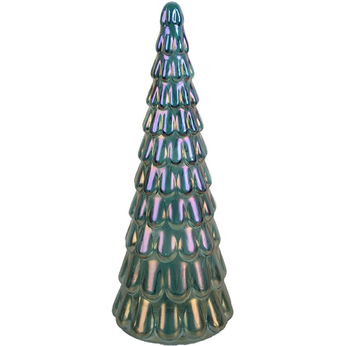 Decoración Árbol de Navidad Clayre & Eef 6GL5331 Ø 12x33 cm Azul