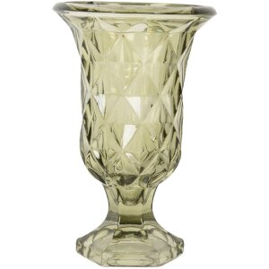 Jarrón de cristal Clayre & Eef 6GL5337 Verde Ø 12x18 cm