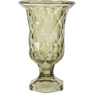 Jarrón de cristal Clayre & Eef 6GL5337 Verde Ø 12x18 cm