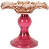 Candelabro Clayre & Eef 6GL5338O Ø 14x11 cm Naranja Rosa Vidrio