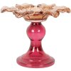 Candelabro Clayre & Eef 6GL5338O Ø 14x11 cm Naranja Rosa Vidrio