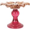 Candelabro Clayre & Eef 6GL5338O Ø 14x11 cm Naranja Rosa Vidrio
