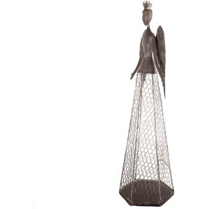 Ángel Decoración Clayre & Eef 5Y1360 28x19x75 cm Marrón-Beige