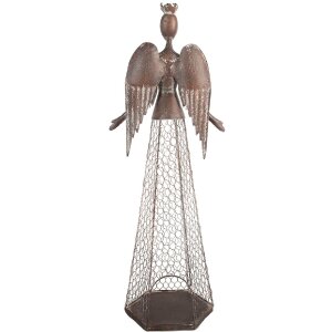 Ángel Decoración Clayre & Eef 5Y1360 28x19x75 cm Marrón-Beige