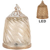 Decoración con LED Clayre & Eef 6GL5217 Ø 9x14 cm / 2x AAA Beige