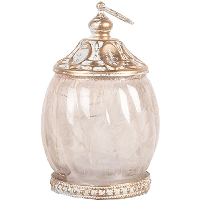 Decoración con LED Clayre & Eef 6GL5219 Ø 7x11 cm Beige