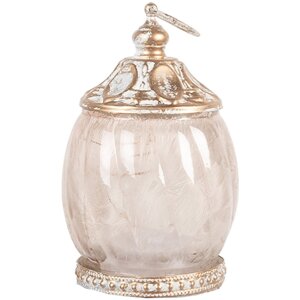 Decoración con LED Clayre & Eef 6GL5219 Ø 7x11 cm Beige